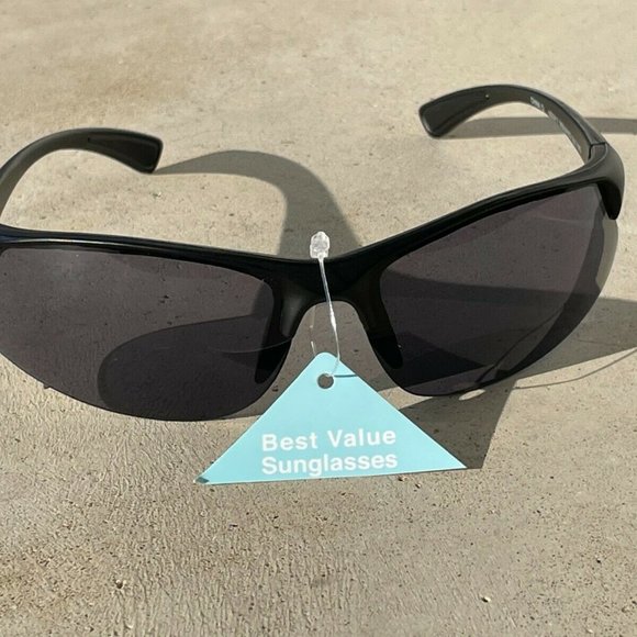 FWG Men Sunglasses Black Wrap Eye Wear UV protection Shade RESILIENCE NS0917 - Picture 8 of 10